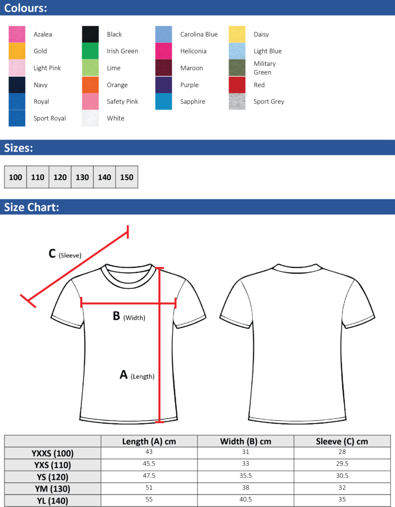 T-Shirt - Gildan Youth Premium 100% Cotton (76000B) - Easy Embroidery ...
